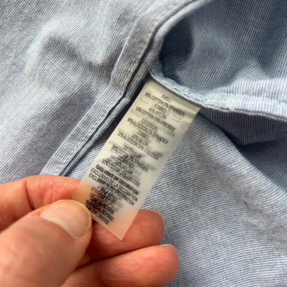 karl lagerfeld paris chambray + lace top - Picture 6 of 9